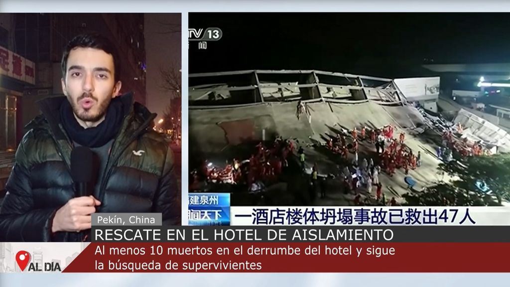 Rescate en el hotel de aislamiento por coronavirus en China: 10 muertos y decenas de desaparecidos