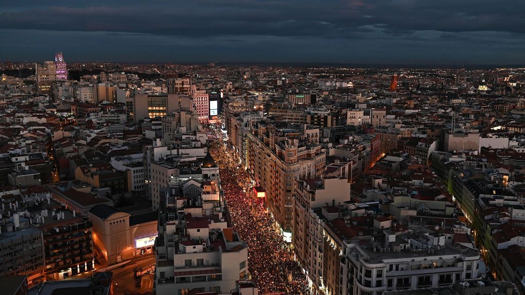 Manifestación por el Día Internacional de la Mujer, en imágenes