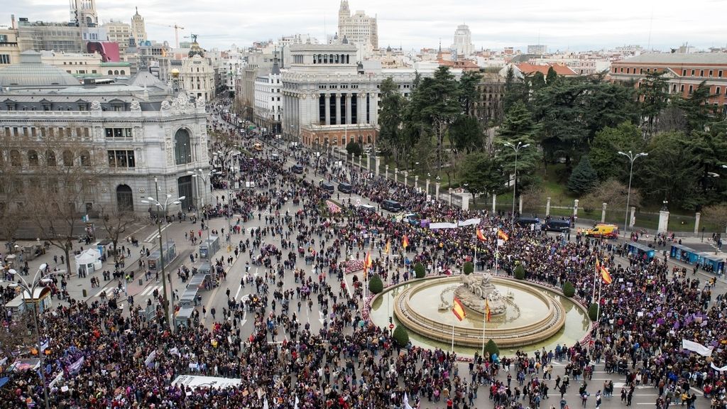 Manifestación por el Día Internacional de la Mujer, en imágenes