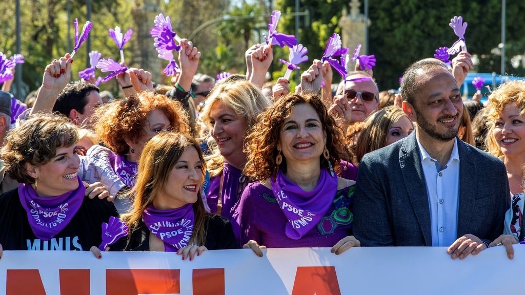 Manifestación por el Día Internacional de la Mujer, en imágenes