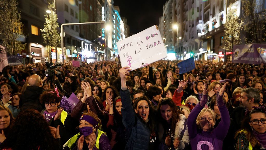Manifestación por el Día Internacional de la Mujer, en imágenes