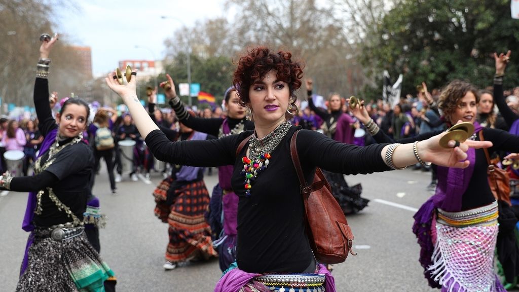 Manifestación por el Día Internacional de la Mujer, en imágenes