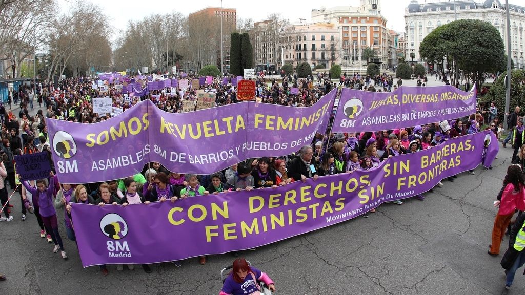 Manifestación por el Día Internacional de la Mujer, en imágenes