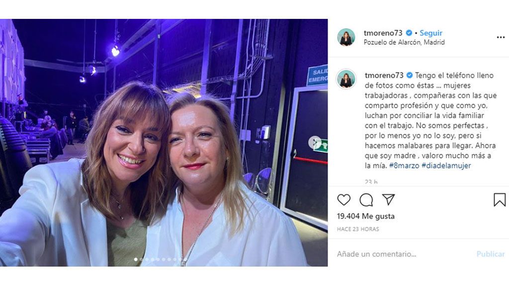 Toñi Moreno ha querido hacer un homenaje a las "mujeres de su vida".