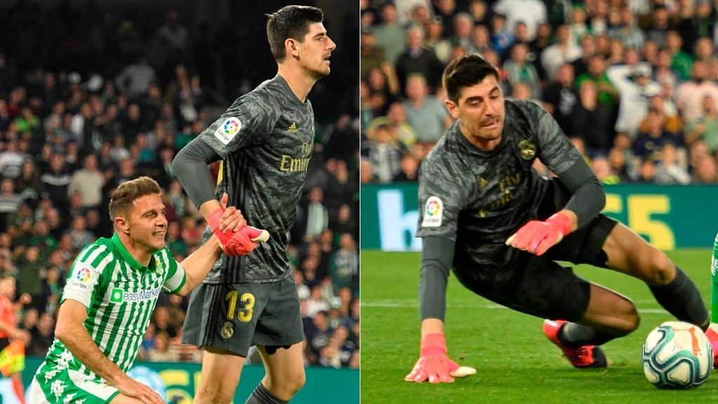 Courtois ya jugó tocado ante el Betis: el portero llevaba un vendaje en su pierna izquierda y hace saltar todas las alarmas Courtois ya jugó tocado ante el Betis: el portero llevaba un vendaje en su pierna izquierda y hace saltar todas las alarmas