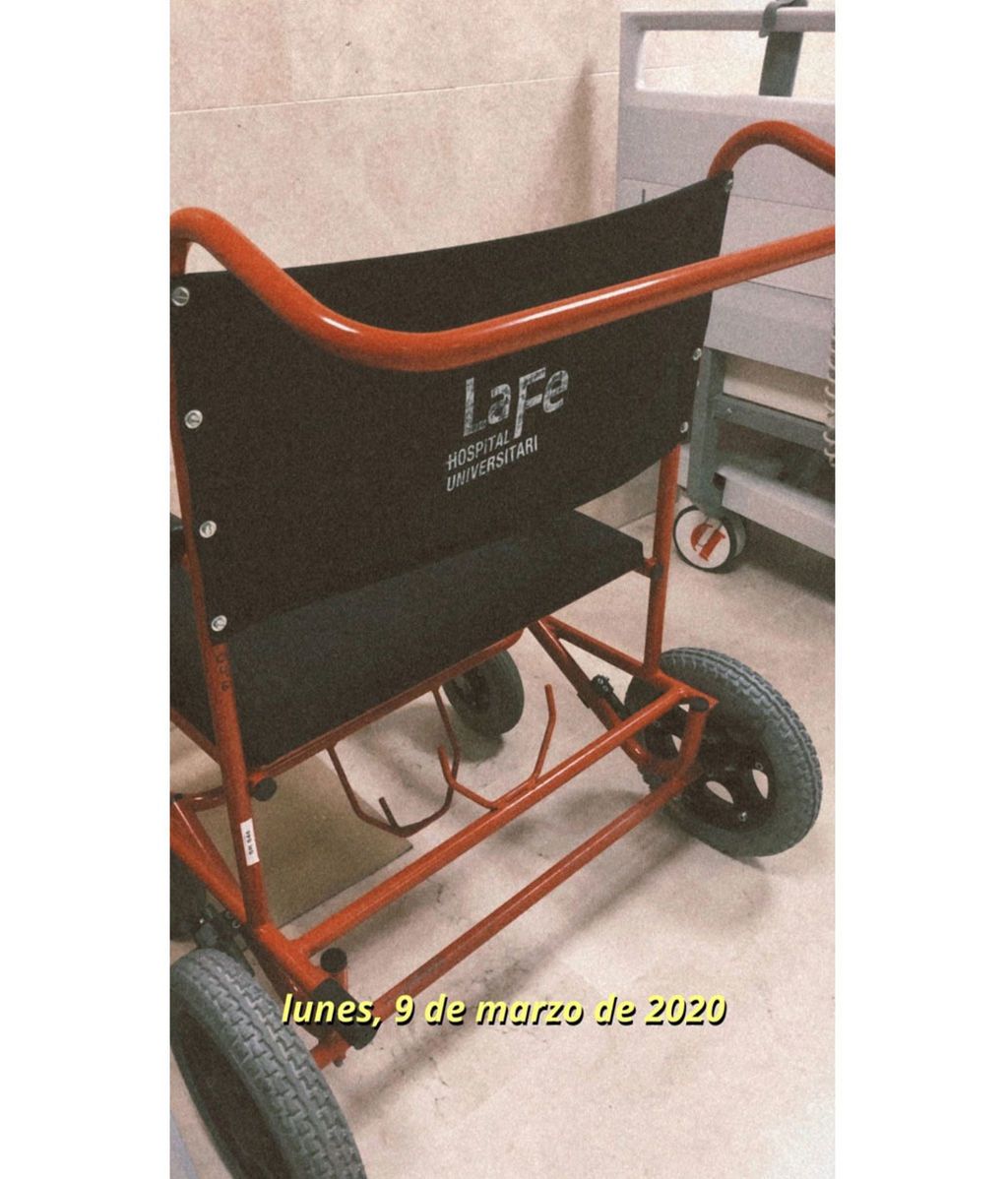 La imagen que ha publicado Yoli en el hospital