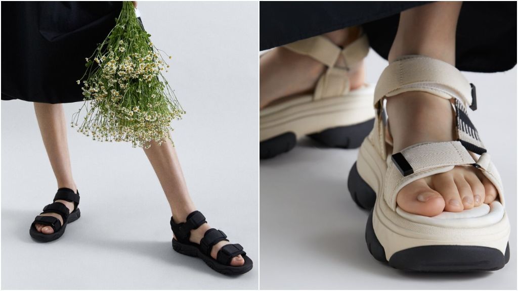 Las sandalias de Zara.