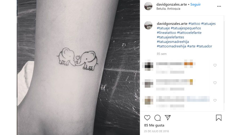 Tatuaje de elefantes.