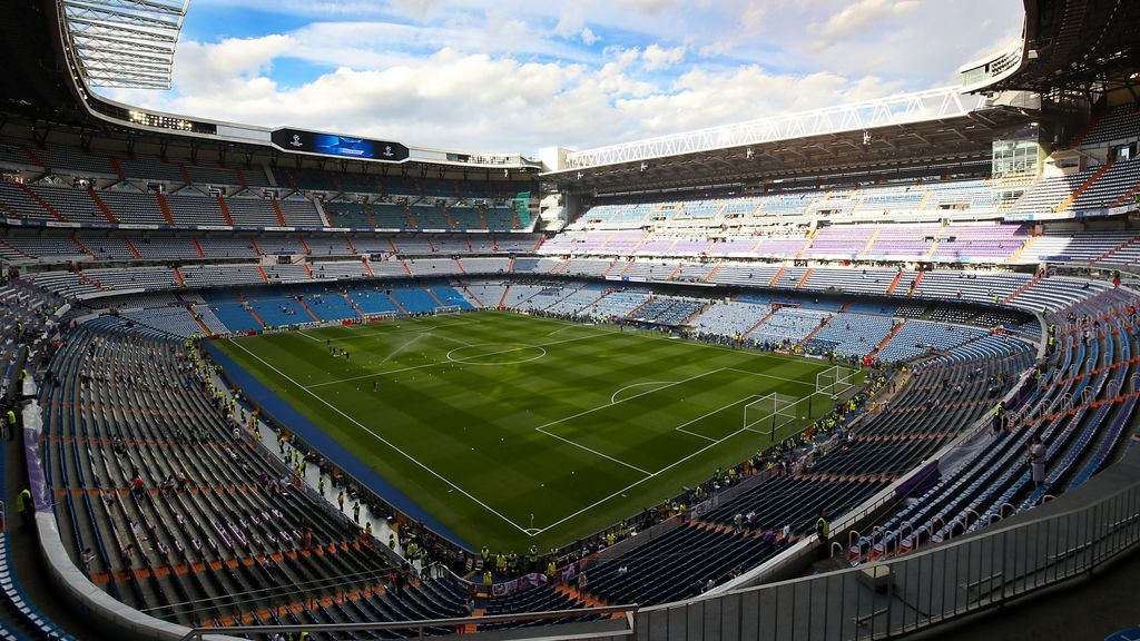 El Santiago Bernabéu, sin público.