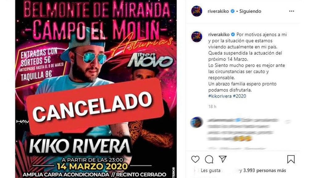 El comunicado de Kiko Rivera