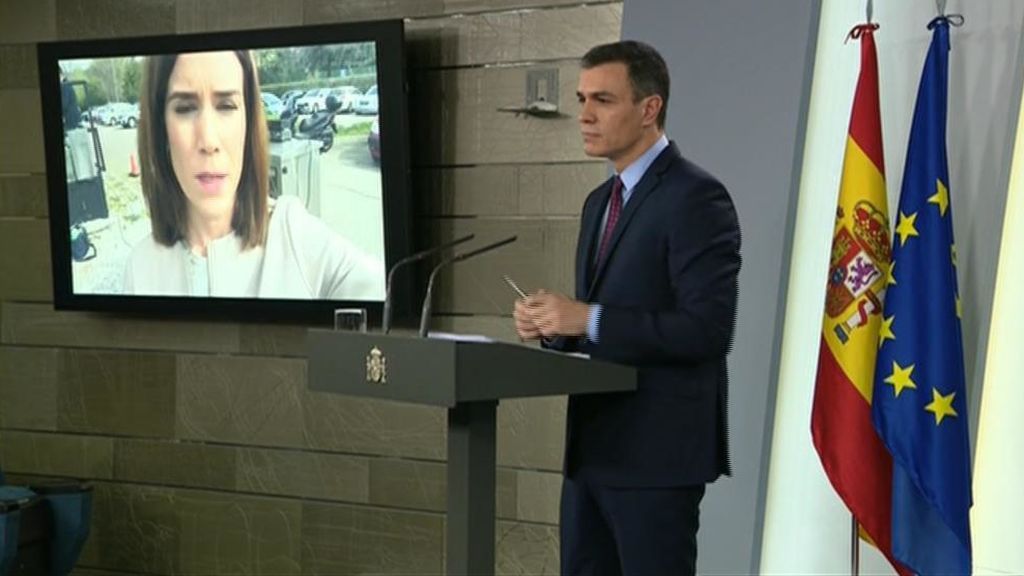 La rueda de prensa 'virtual' de Pedro Sánchez por el coronavirus