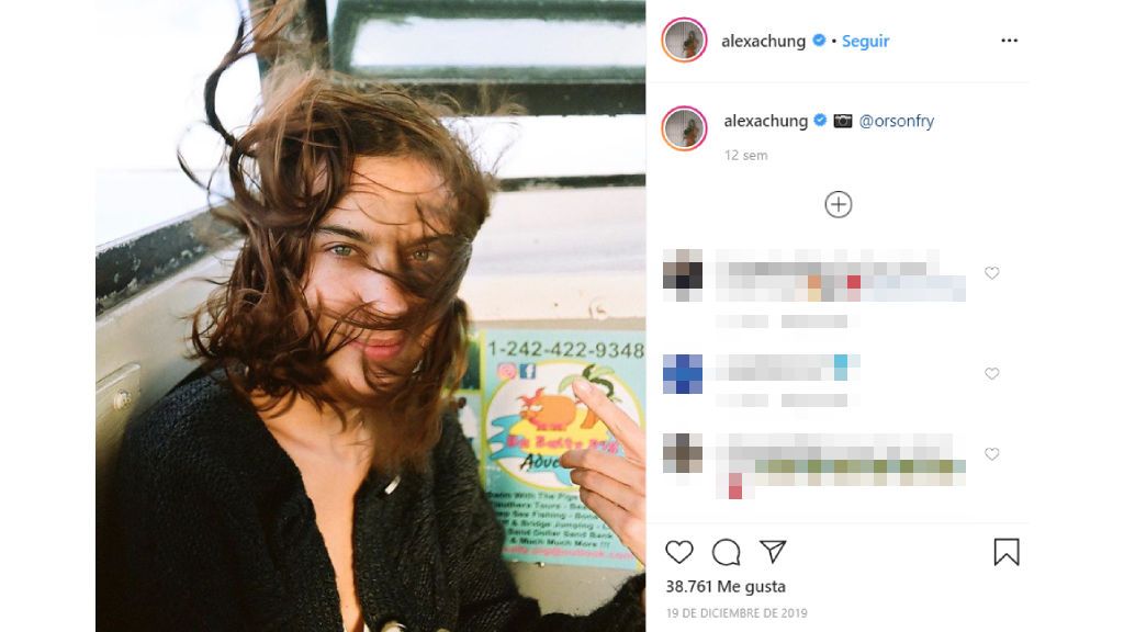 La influencer Alexa Chung.