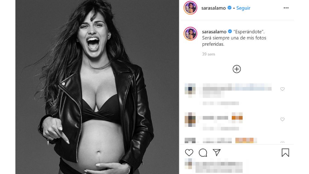 La actriz Sara Sálamo dio a luz el pasado mes de septiembre.