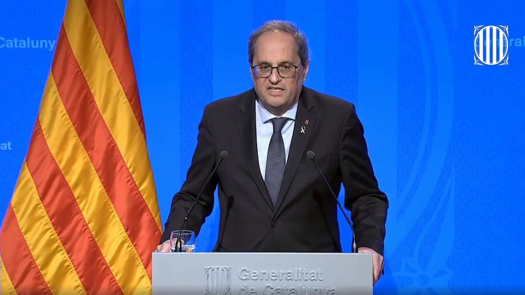 Torra carga contra Sánchez y el estado de alarma: "La Constitución no es un fármaco contra el COVID-19" Torra carga contra Sánchez y el estado de alarma: "La Constitución no es un fármaco contra el COVID-19"