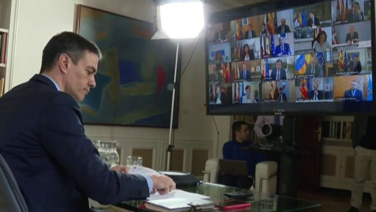 Sánchez se reúne por videoconferencia con los presidentes autonómicos para abordar la crisis del coronavirus