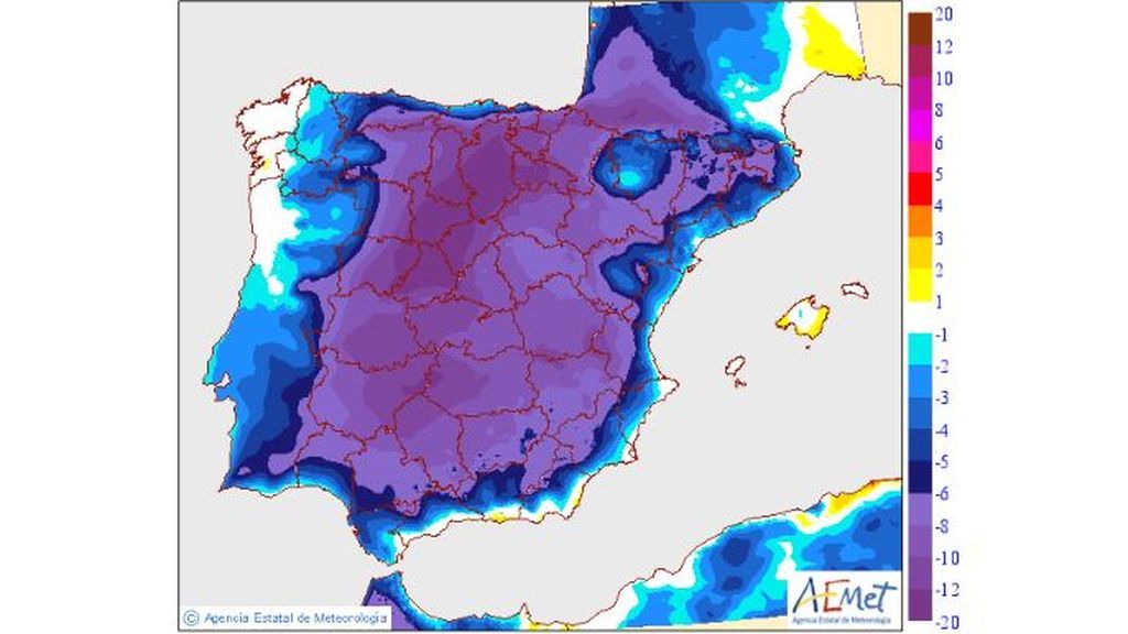 temp varicion lunes