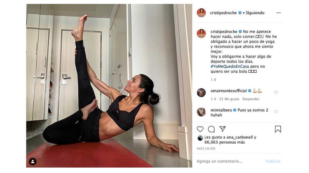 Cristina Pedroche y el yoga