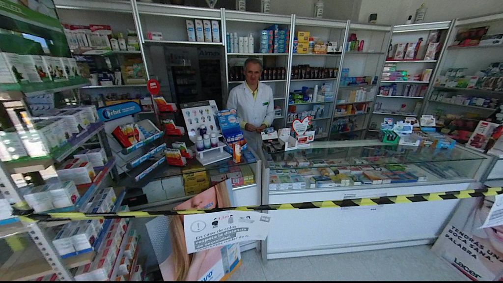 Un farmacéutico parapetado