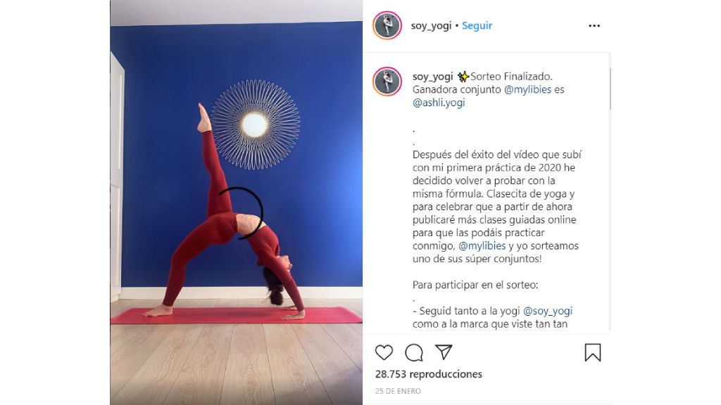 Los ejercicios de Soy Yogi.