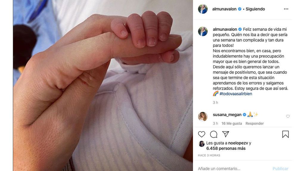 El mensaje de optimismo de Almudena Navalón