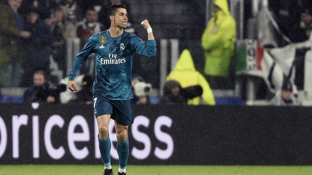 Cristina Ronaldo celebrando un gol con el Real Madrid