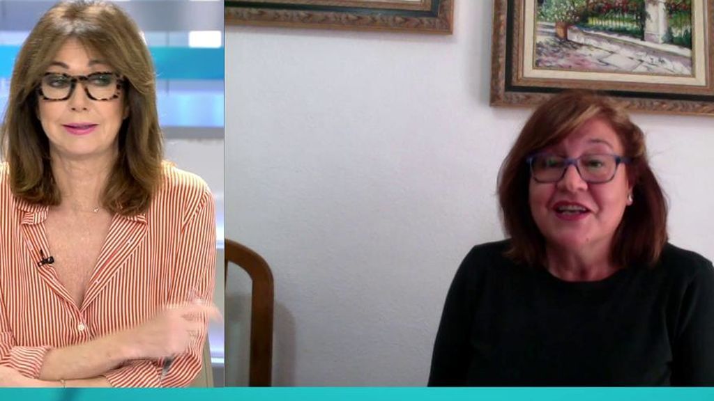 Ana Rosa se rinde ante Mª Luisa, una mujer que ha dejado de coser zapatos para hacer mascarillas