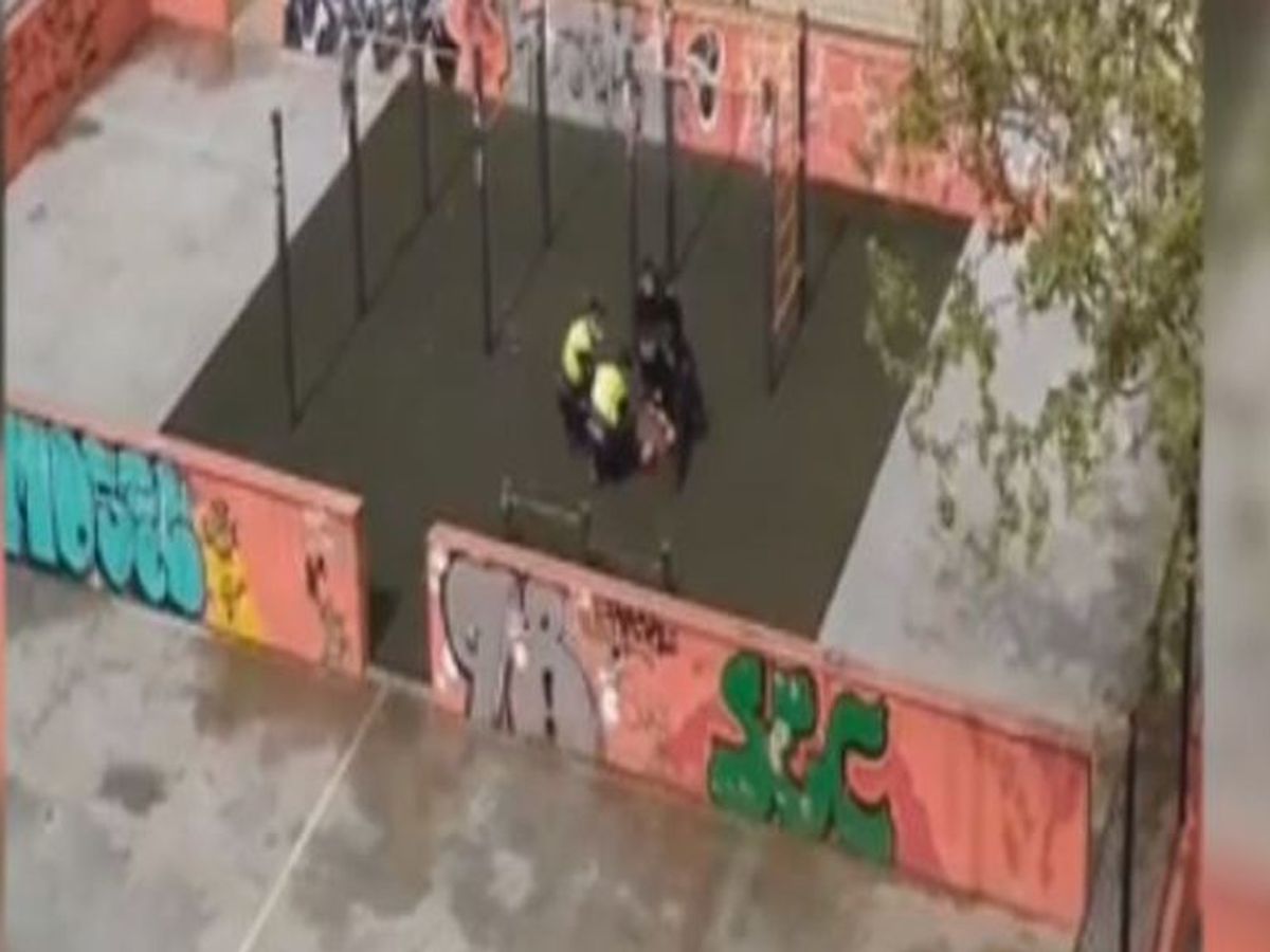 valores Coordinar roto La policía reduce a un hombre delatado por sus vecinos por hacer deporte en  la calle en Valencia