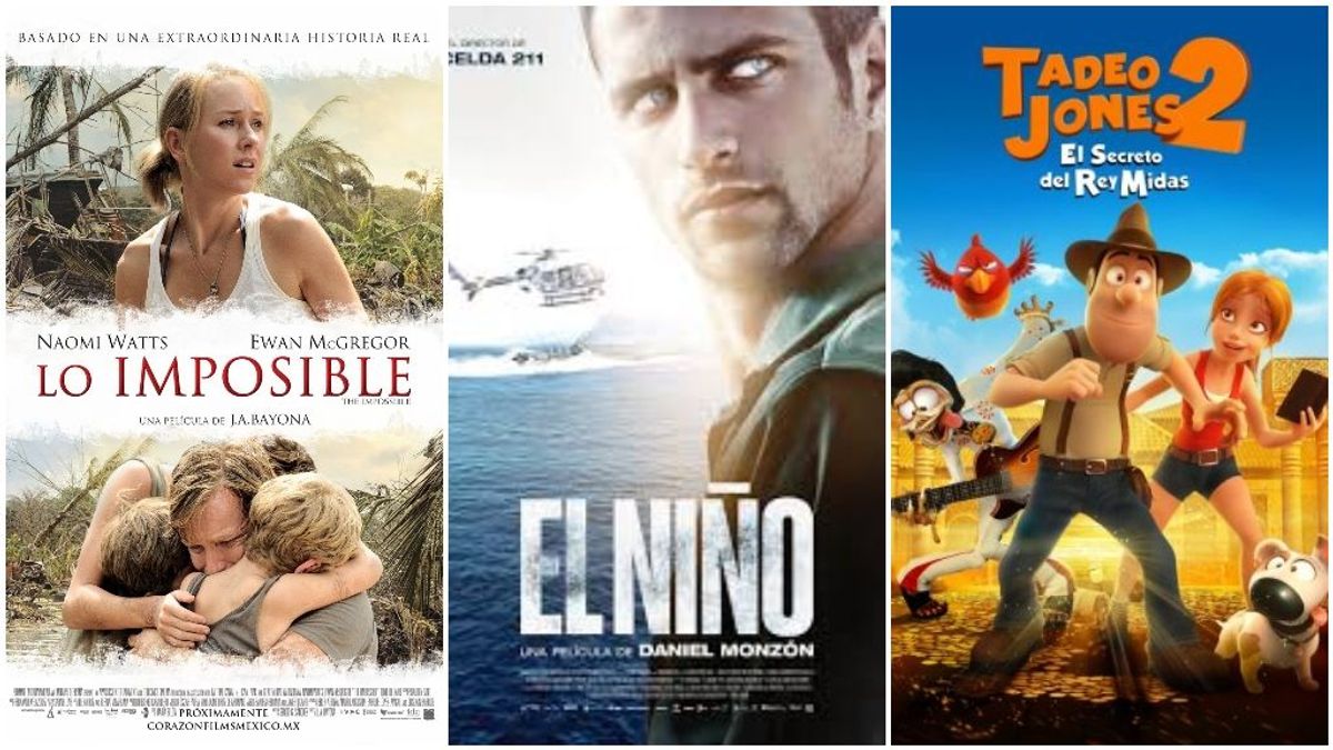 'Lo imposible', 'El Niño' y 'Tadeo Jones'.