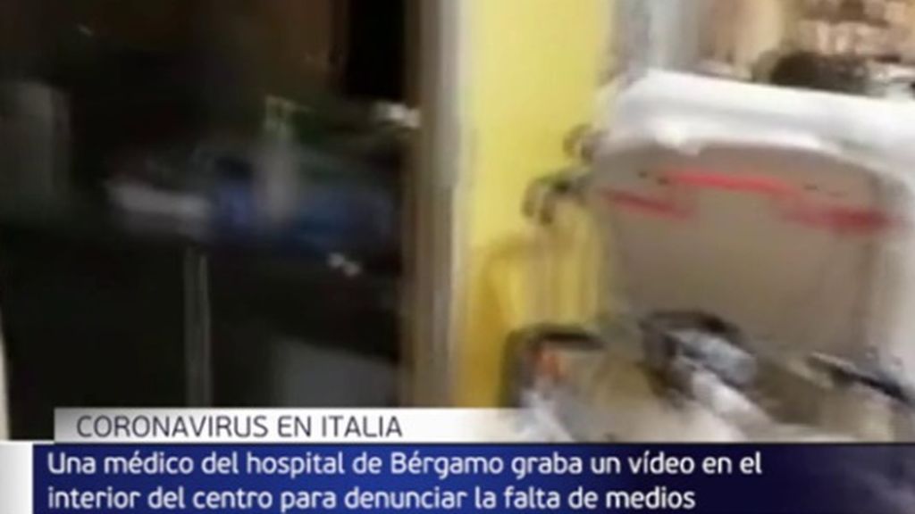 El coronavirus en Italia colapsa hospitales: una médica graba los pasillos llenos para denunciar la situación