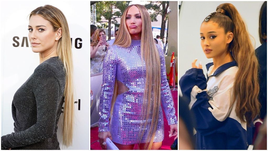 Blanca Suárez, JLo y Ariana Grande, con sus extensiones.