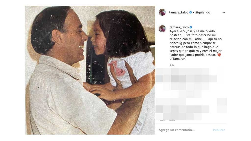 Tamara Falcó felicita el Día del Padre al marqués de Griñón