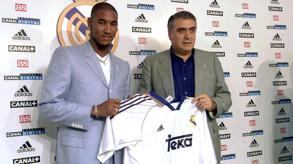 Lorenzo Sanz, en la presentación de Anelka.