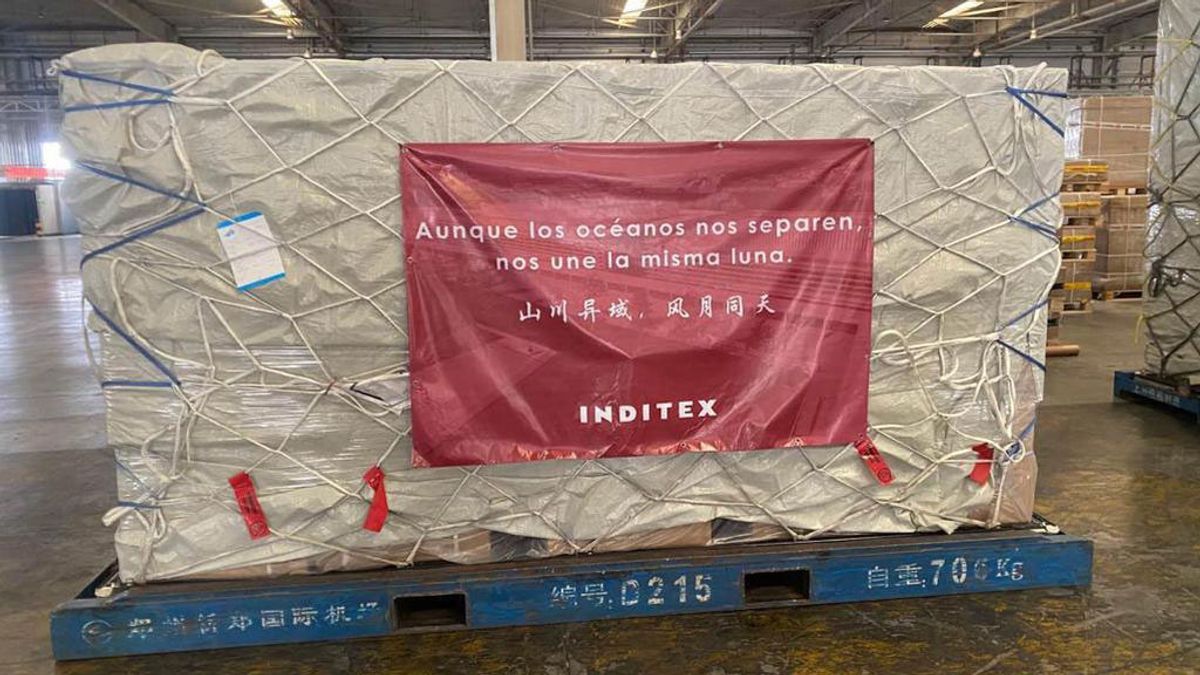 Coronavirus: el primer envío de mascarillas de Inditex desde China llega mañana a España Coronavirus: el primer envío de mascarillas de Inditex desde China llega mañana a España