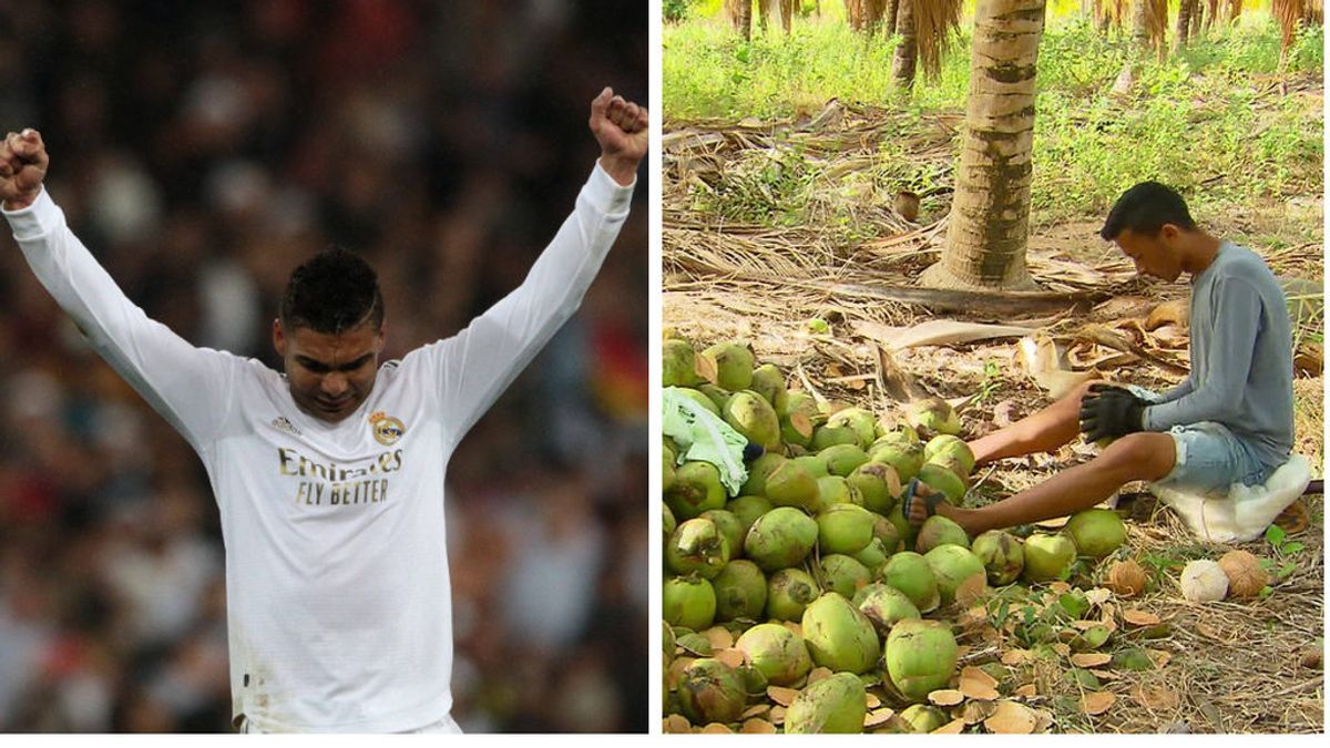 El regalo de Casemiro a Gleisson, el niño que corre 12 kilómetros y pela cocos para poder entrenar: "Pelea por tu sueño"