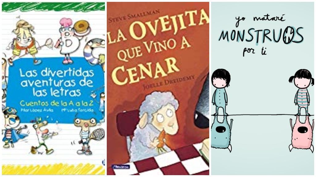 'Las divertidas aventuras de las letras', 'La ovejita que vino a cenar' y 'Yo mataré monstruos por ti'.