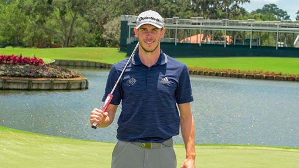Real Madrid | Gareth Bale se inventa un reto de golf ...