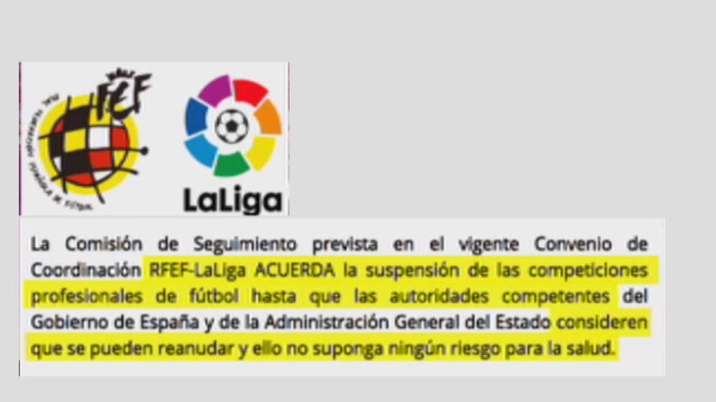 El fútbol se para indefinidamente El fútbol se para indefinidamente