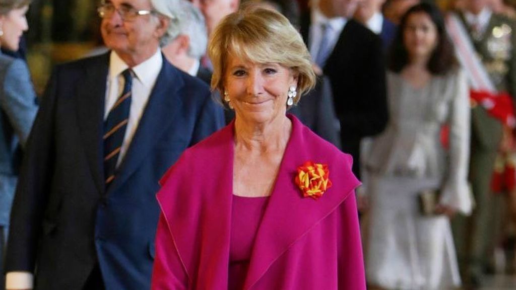 Esperanza Aguirre, en la recepción por el Día de la Hispanidad de 2017