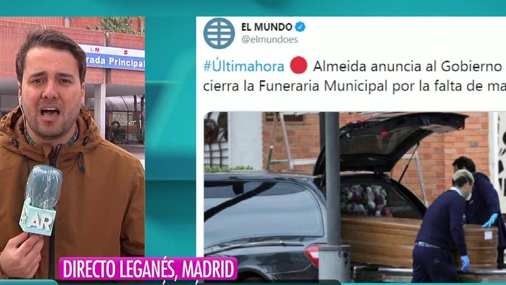 Almeida anuncia al Gobierno que cierra la Funeraria Municipal por la falta de material Almeida anuncia al Gobierno que cierra la Funeraria Municipal por la falta de material