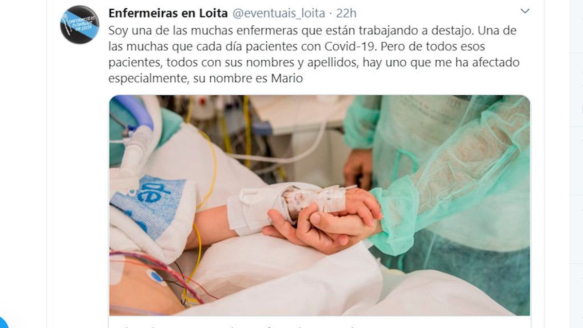 "Cinco horas con Mario", el relato de una enfermera despidiéndose de su paciente