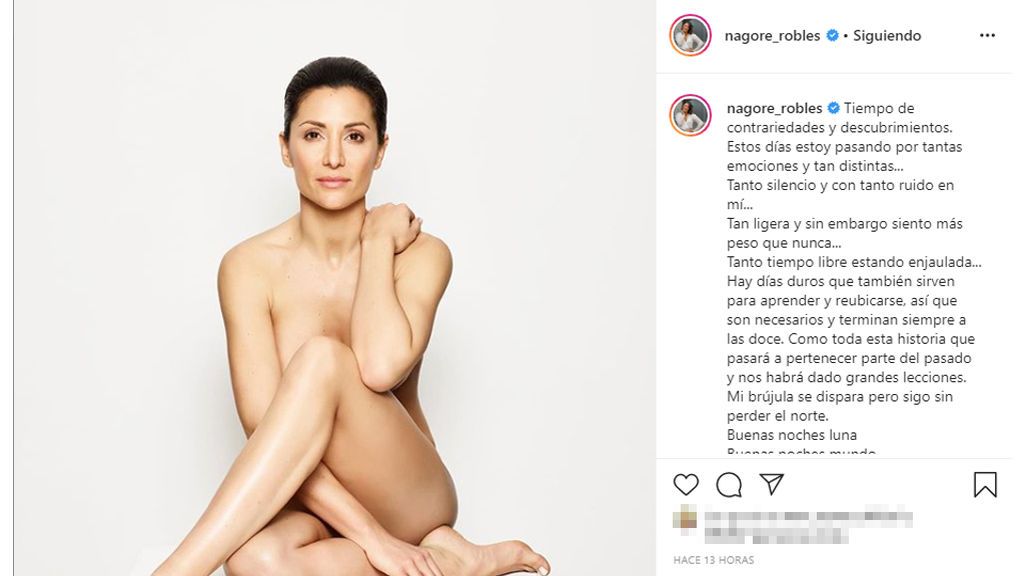 Nagore posa desnuda en Instagram