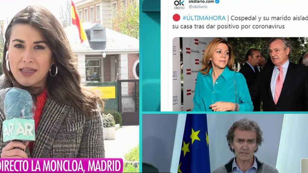 Cospedal y su marido aislados, tras dar positivo por coronavirus