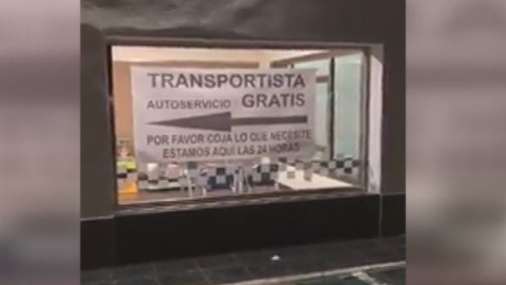 Camionero encuentra comida gratis