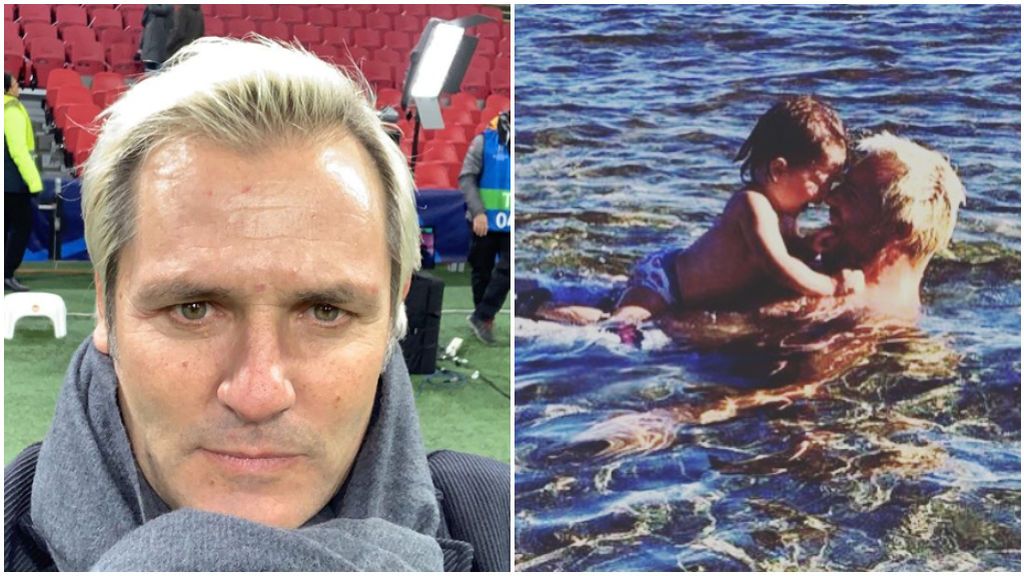 Cañizares, con su hijo Santi. Cañizares, con su hijo Santi.