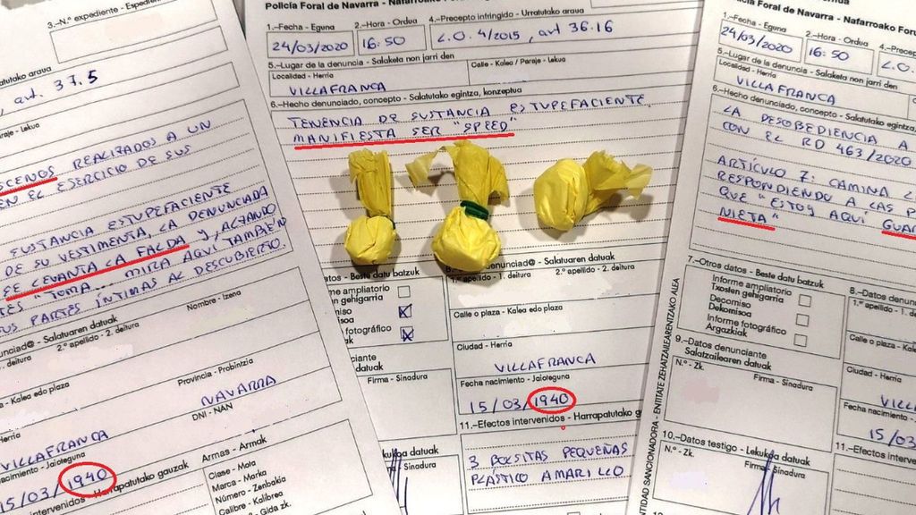 Sancionada una octogeneria que portaba speed por "enseñar sus partes íntimas a los agentes" en Navarra Sancionada una octogeneria que portaba speed por "enseñar sus partes íntimas a los agentes" en Navarra