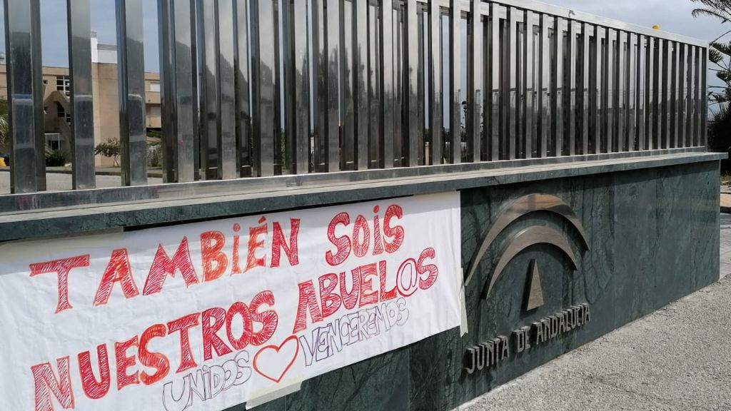 Detalle de la pancarta