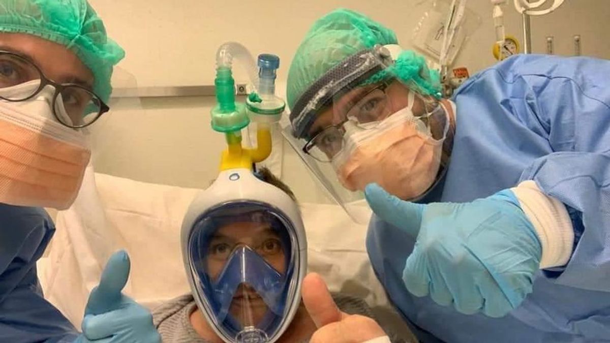 Máscaras de snorkel contra el coronavirus: alternativas a la falta de medios en hospitales que pueden salvar vidas