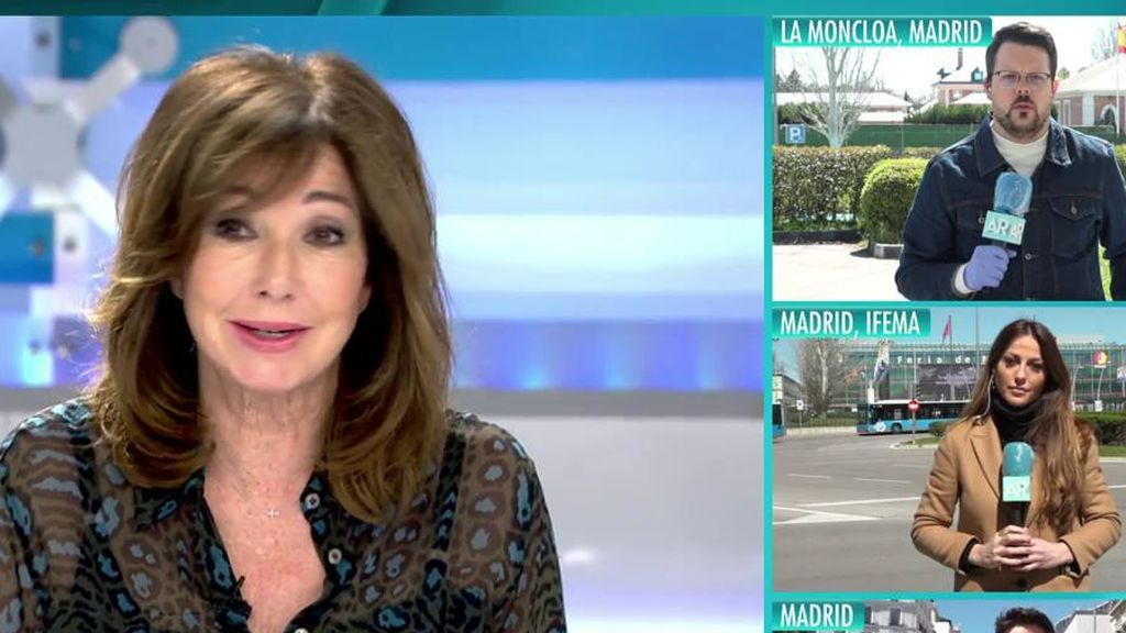 Ana Rosa se emociona al ver Madrid vacío: "Esta imagen es muy impactante"