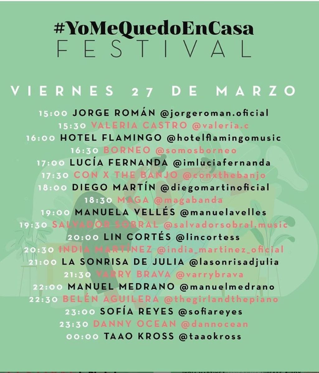 horario viernes