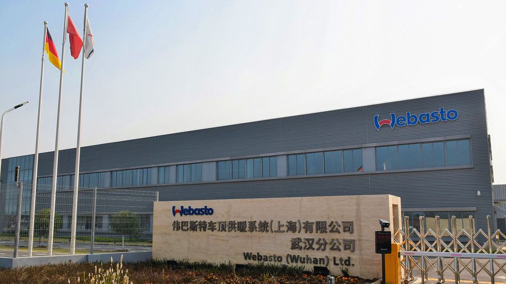 Centro de producción de Webasto en Wuhan.